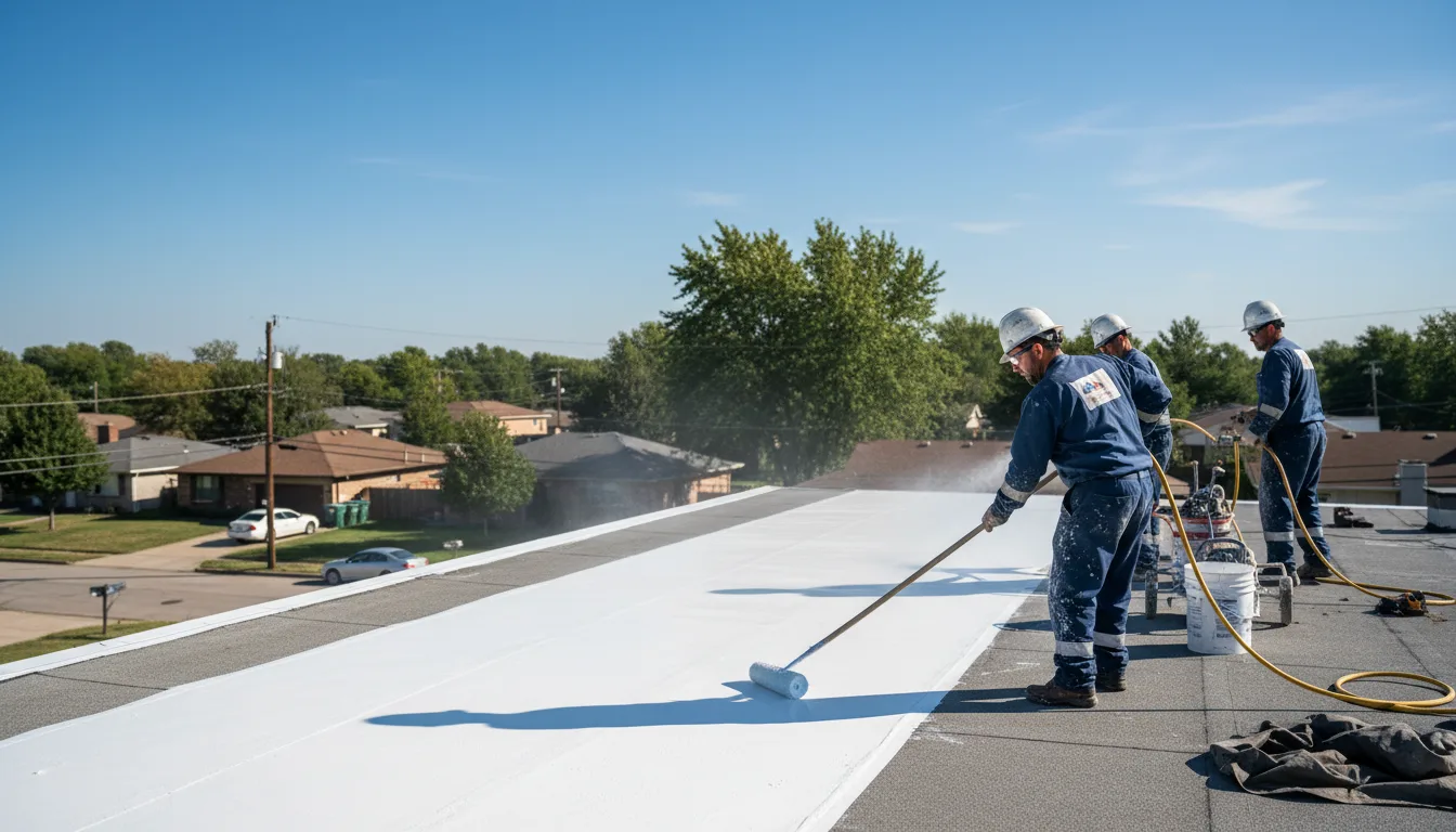 Commercial roof coating in Bettendorf, IA near me